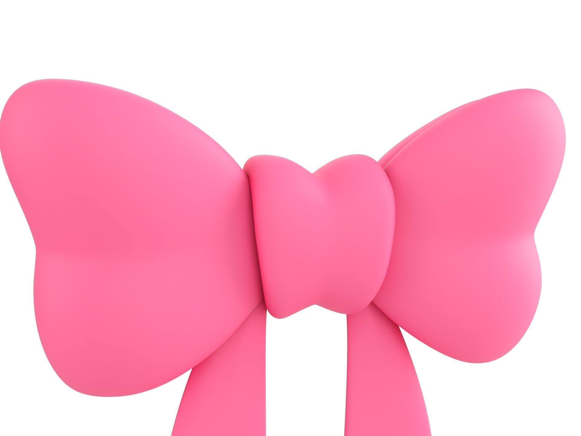 Cartoon Gift Bow 3D model_8