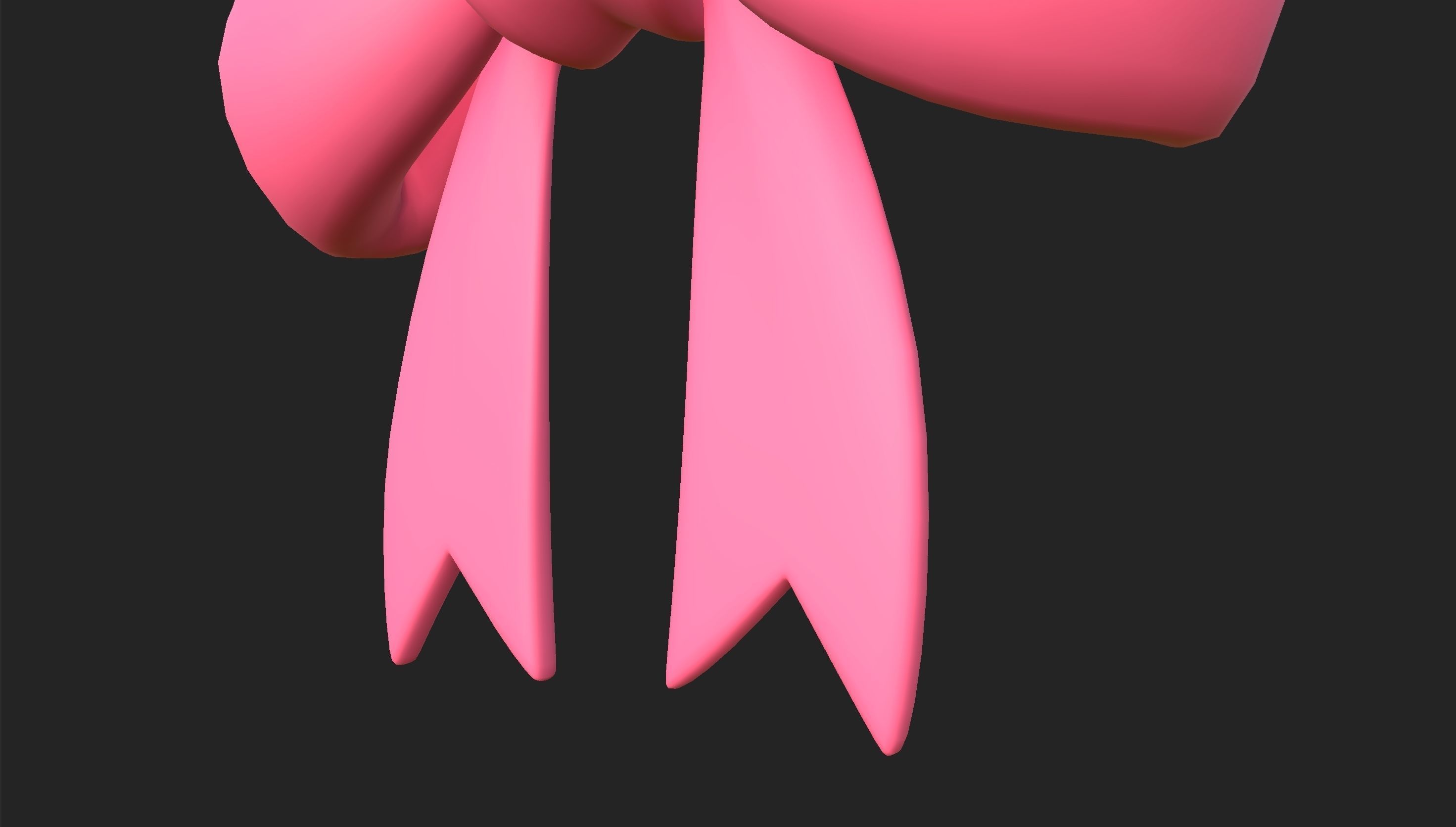 Cartoon Gift Bow 3D model_16