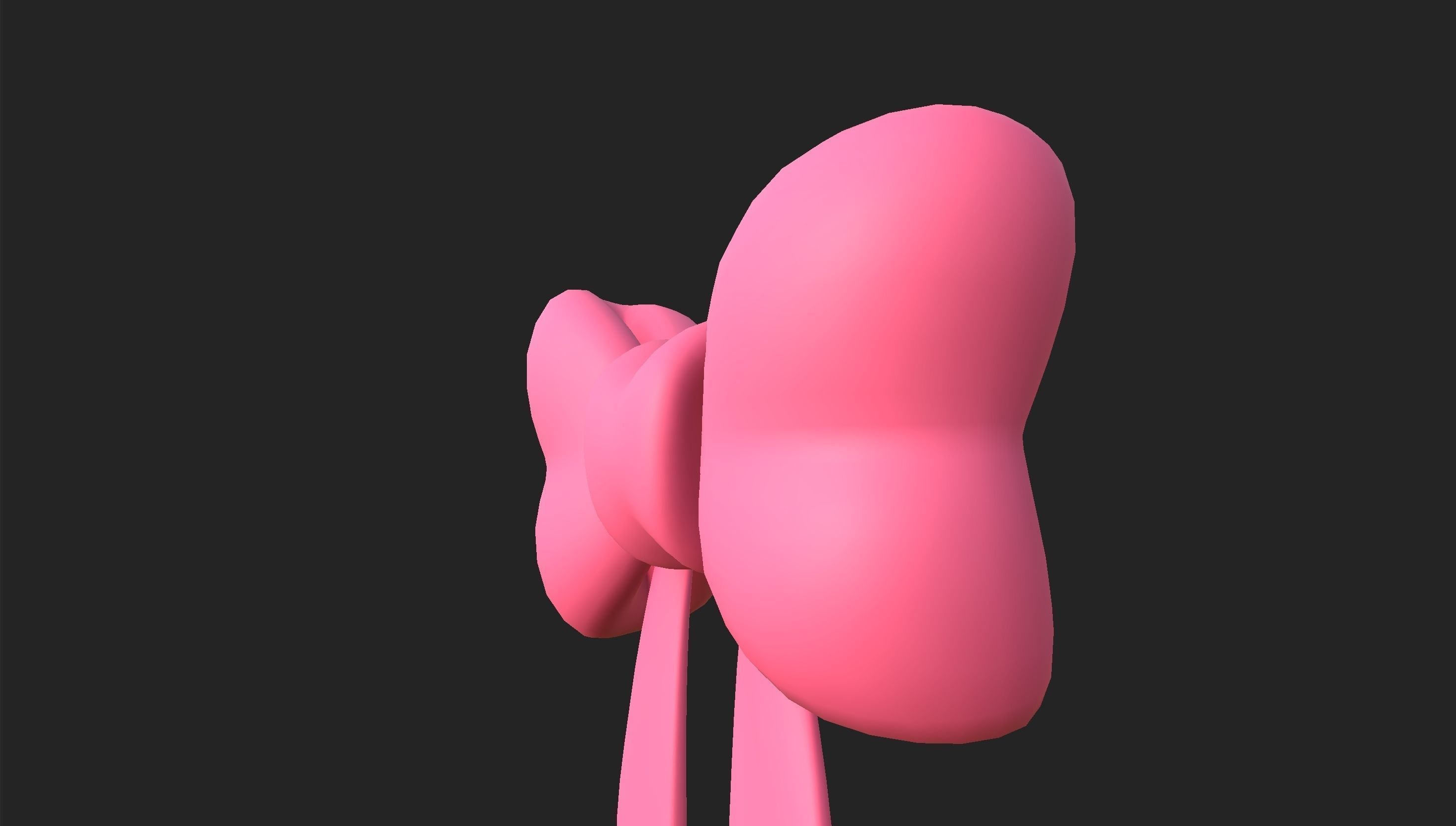 Cartoon Gift Bow 3D model_19