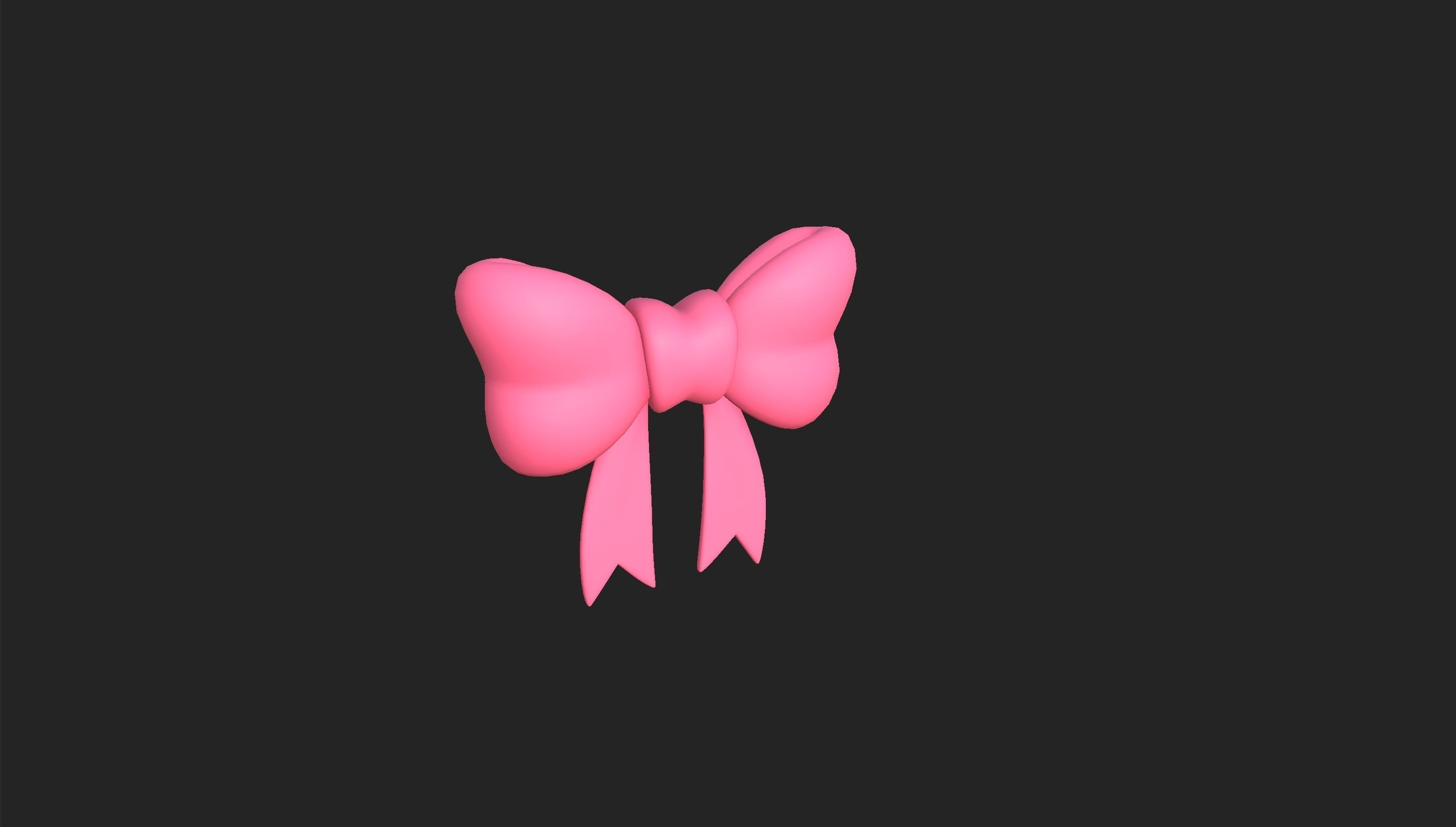 Cartoon Gift Bow 3D model_21