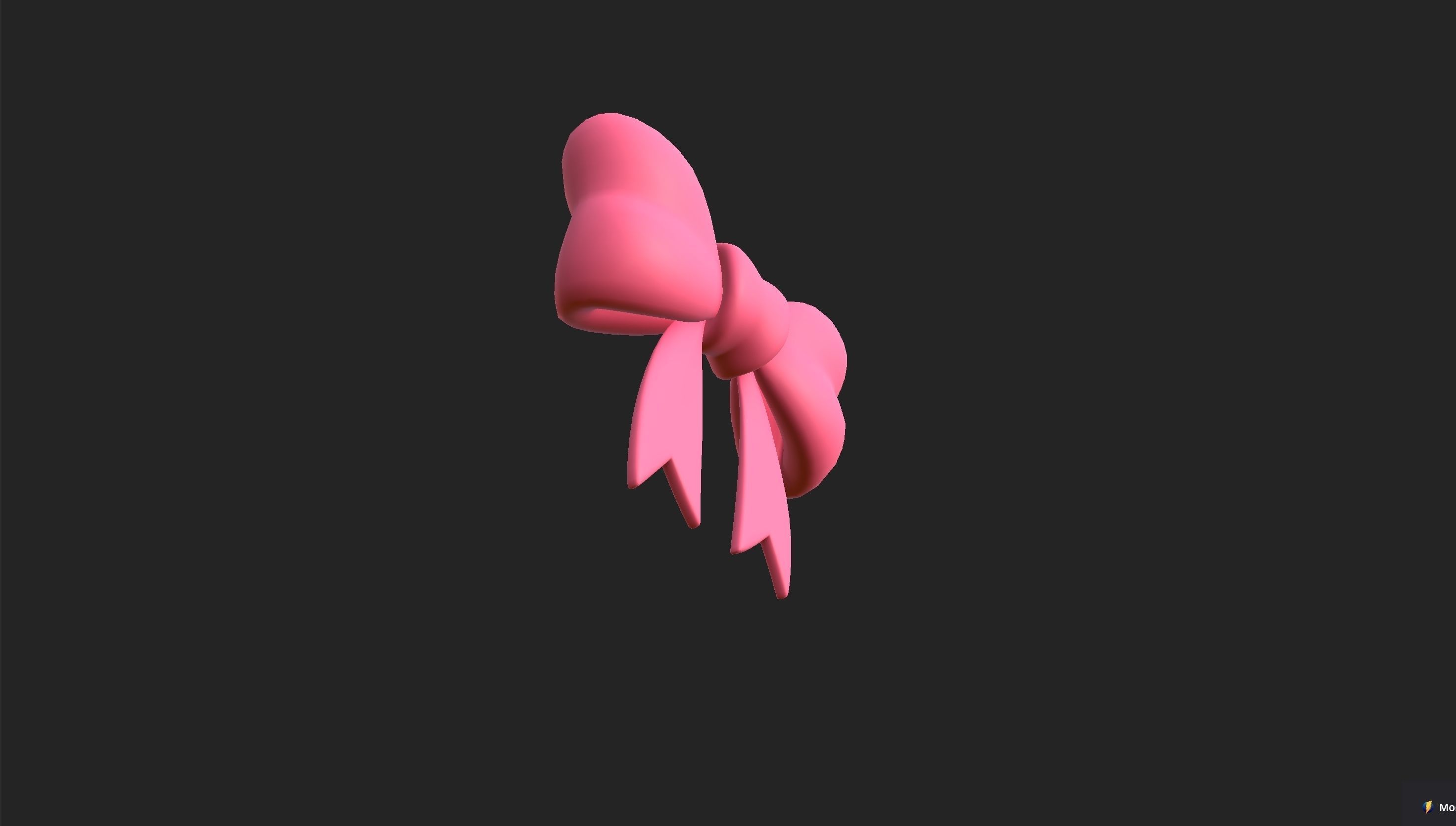 Cartoon Gift Bow 3D model_23