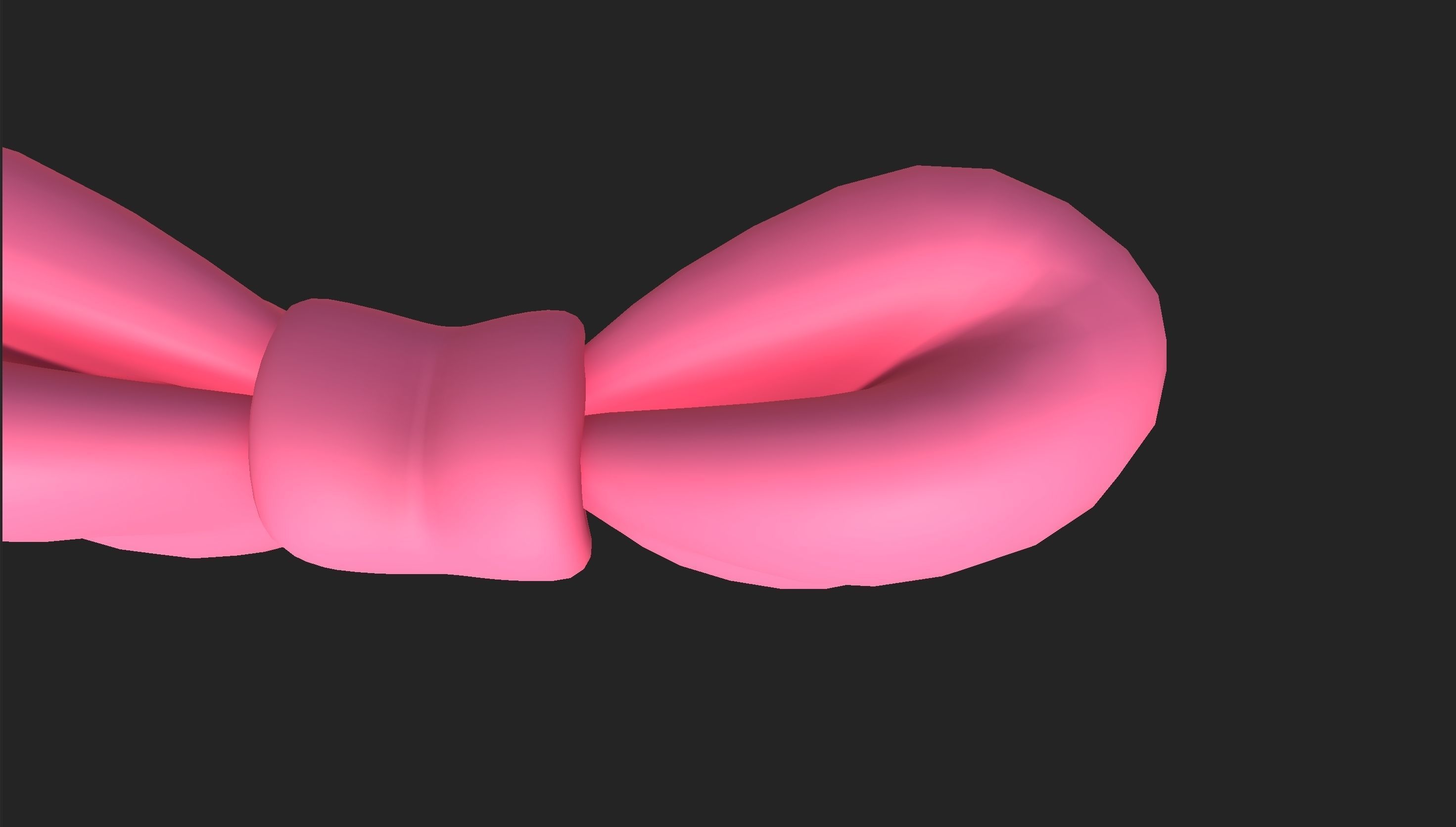 Cartoon Gift Bow 3D model_18