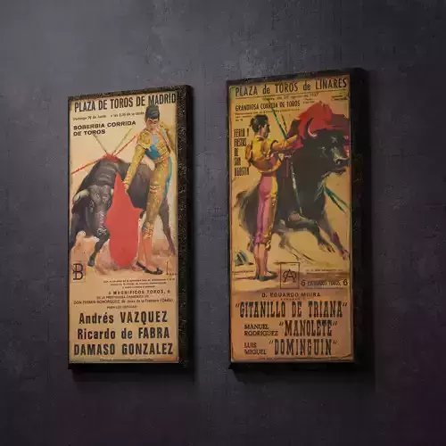 Lowpoly Vintage photo frames