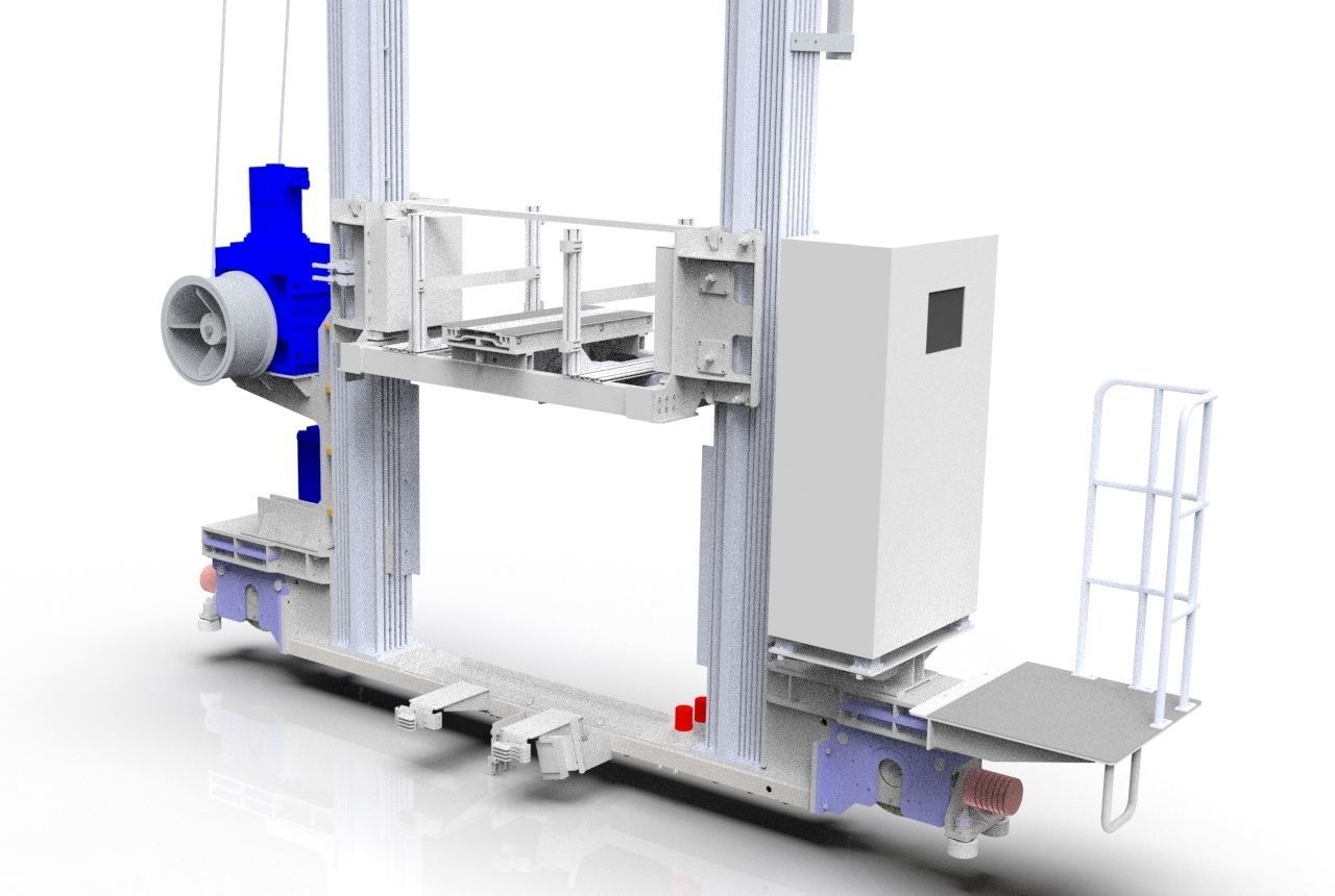 3D Design of Automated Storage and Retrieval System 3D model_6