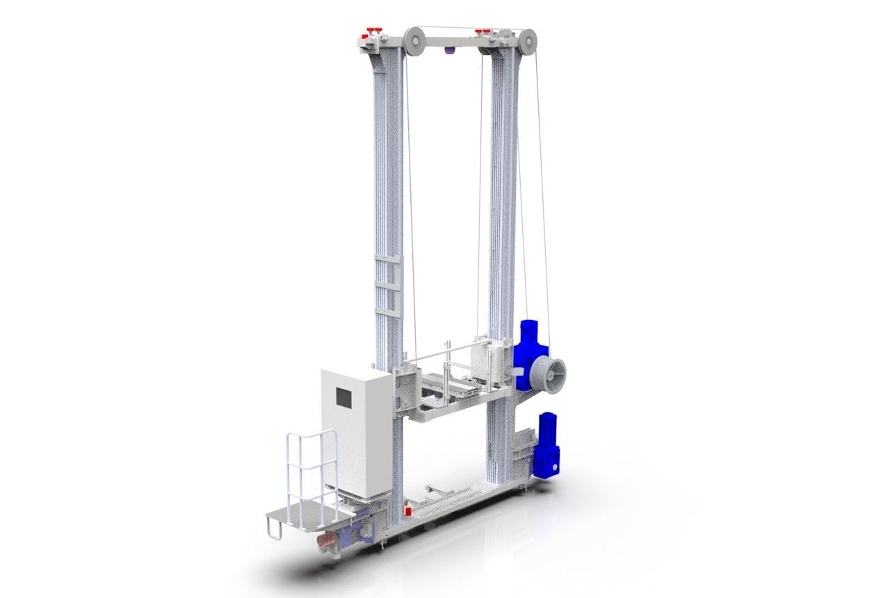 3D Design of Automated Storage and Retrieval System 3D model_5