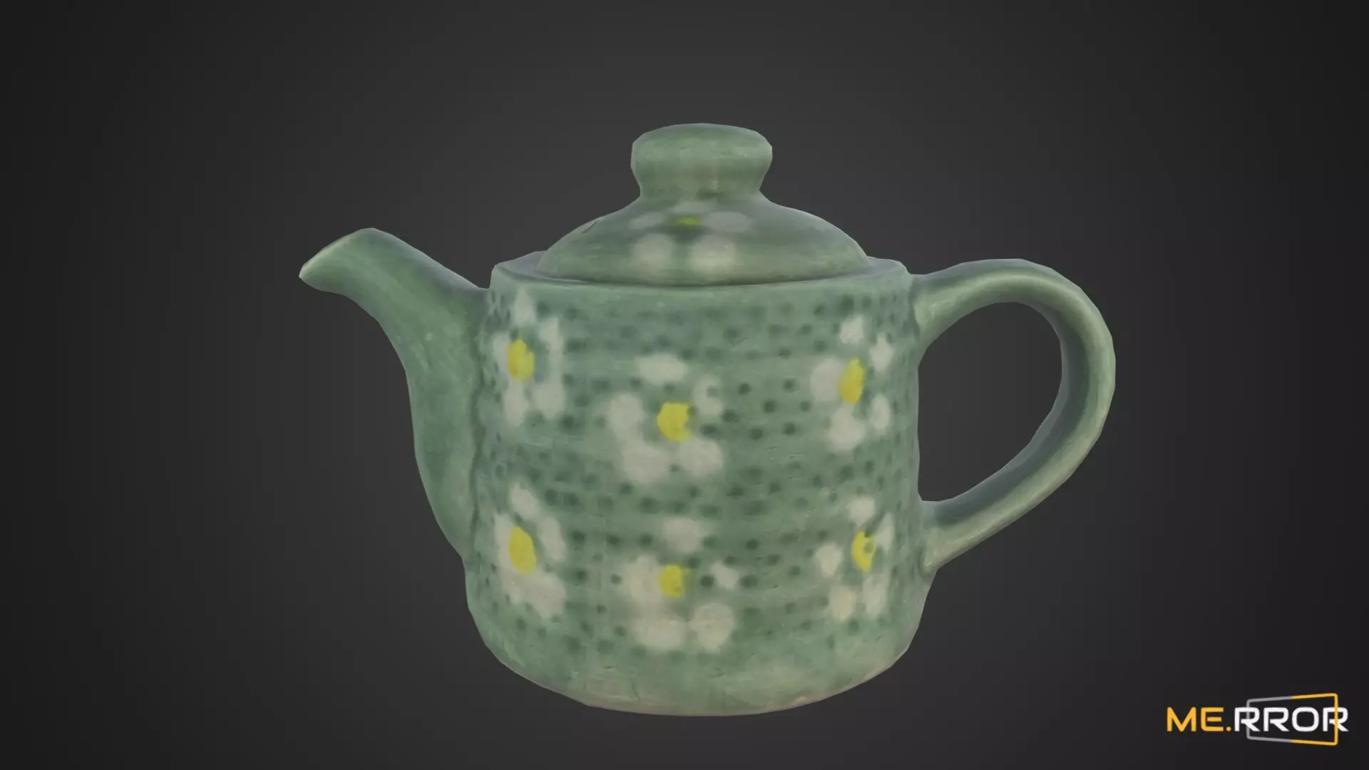 Game Ready Korean Teapot Low-poly 3D model_0