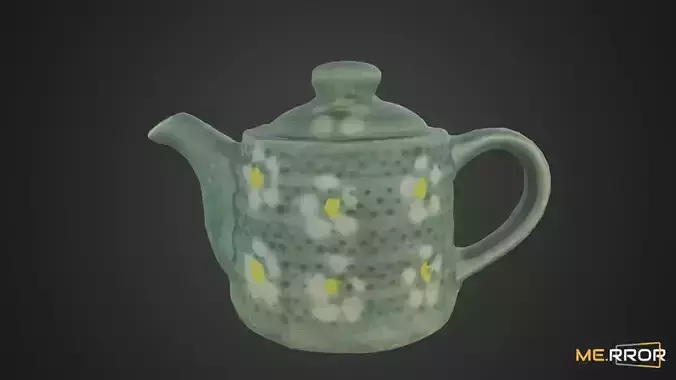 Game Ready Korean Teapot Low-poly 3D model