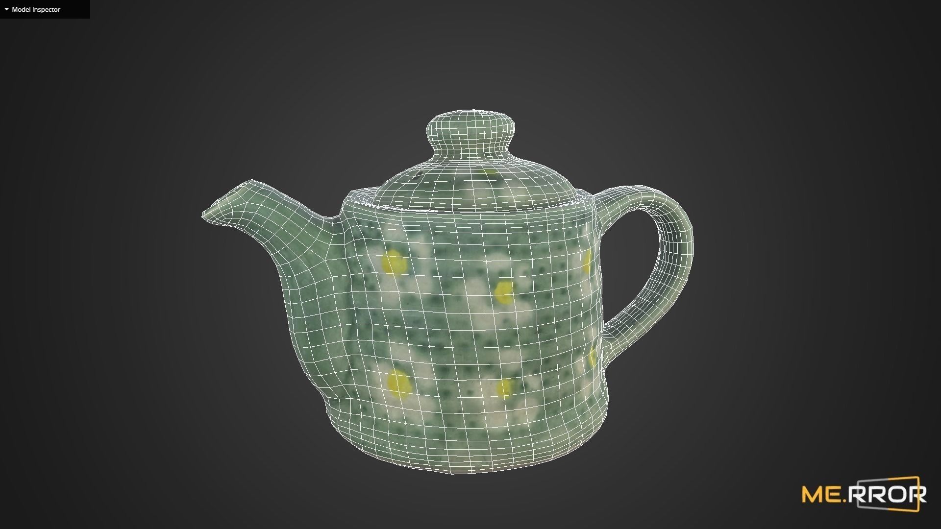 Game Ready Korean Teapot Low-poly 3D model_10