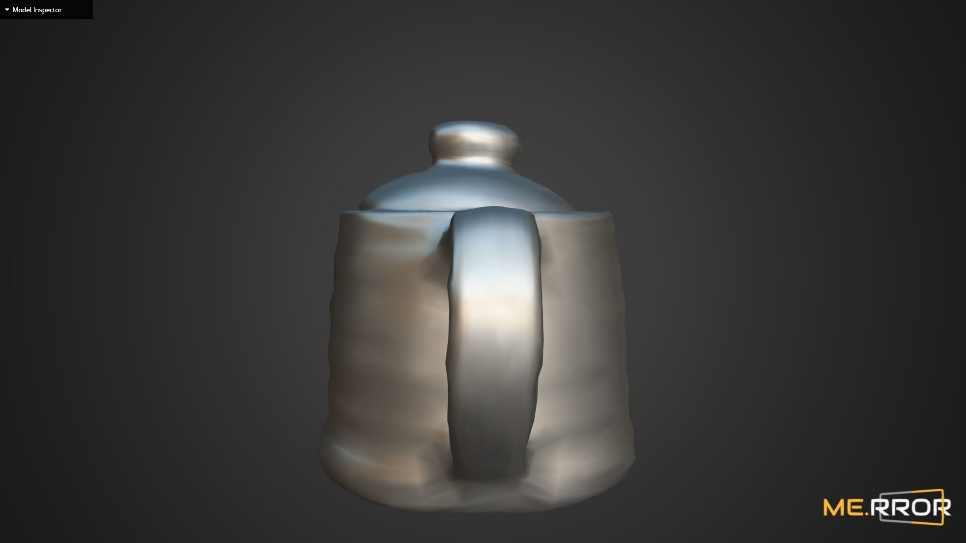 Game Ready Korean Teapot Low-poly 3D model_9