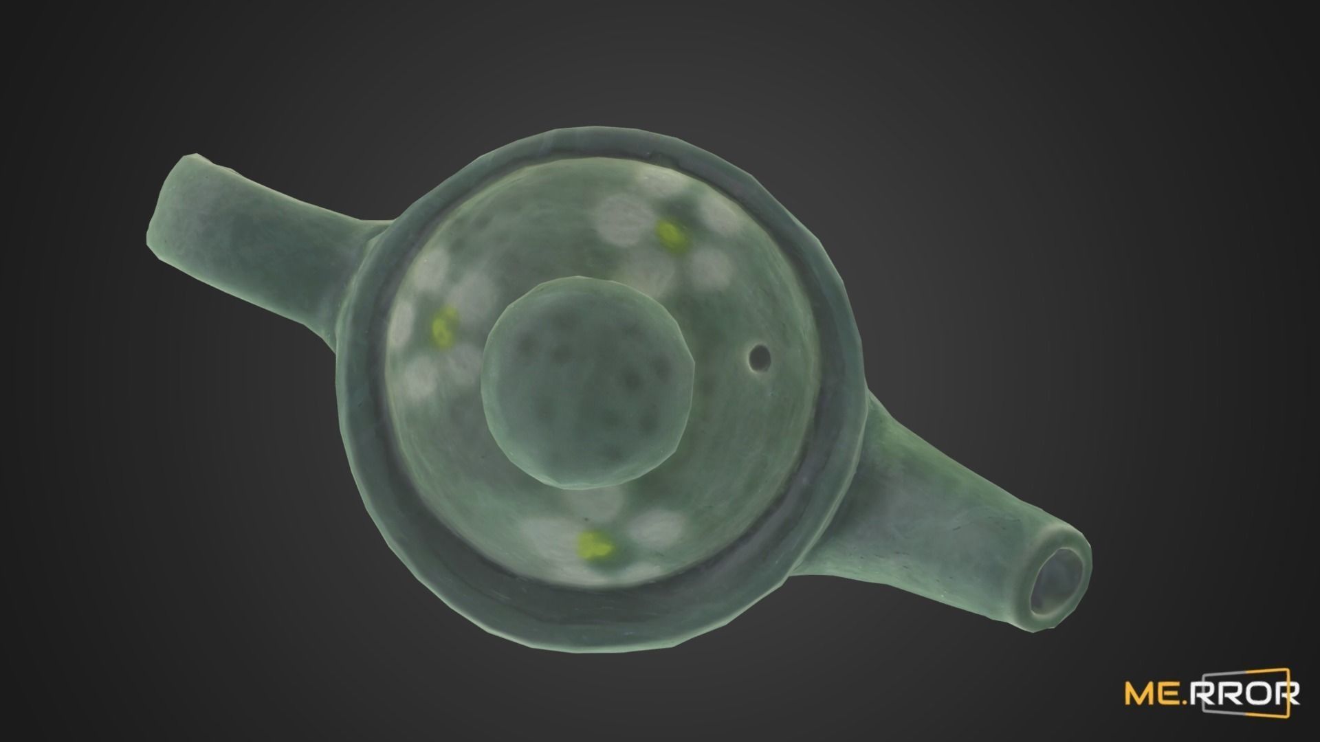 Game Ready Korean Teapot Low-poly 3D model_3