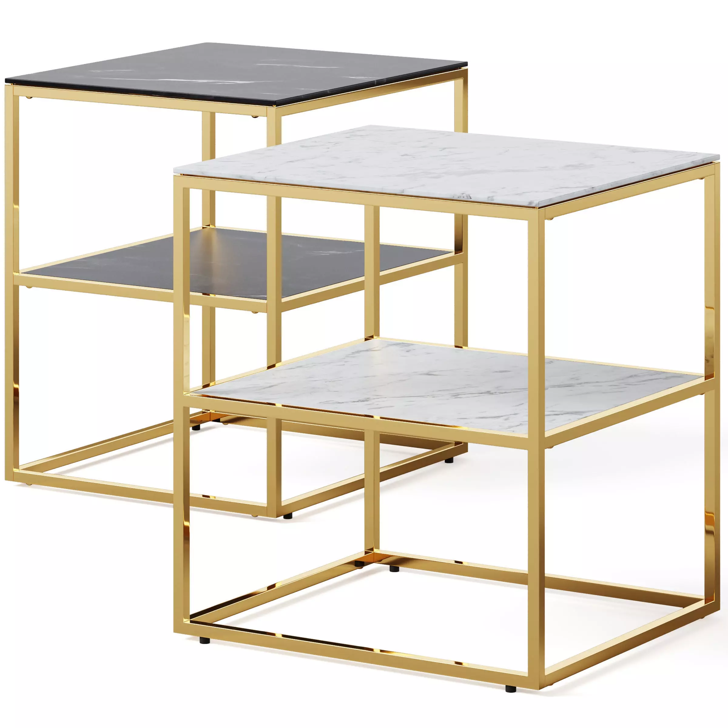 Bedside table Alisma by Actona 3D model_0