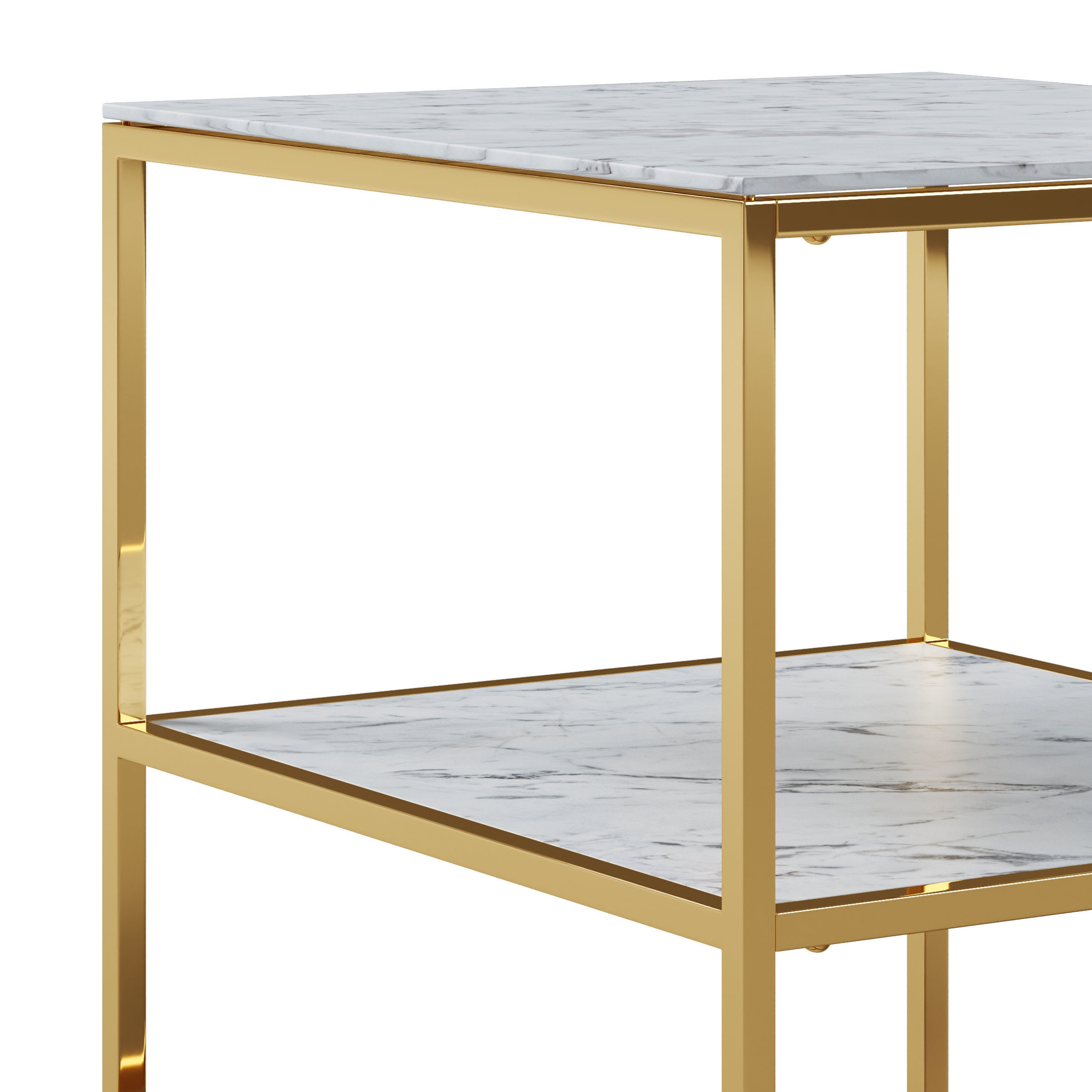 Bedside table Alisma by Actona 3D model_3