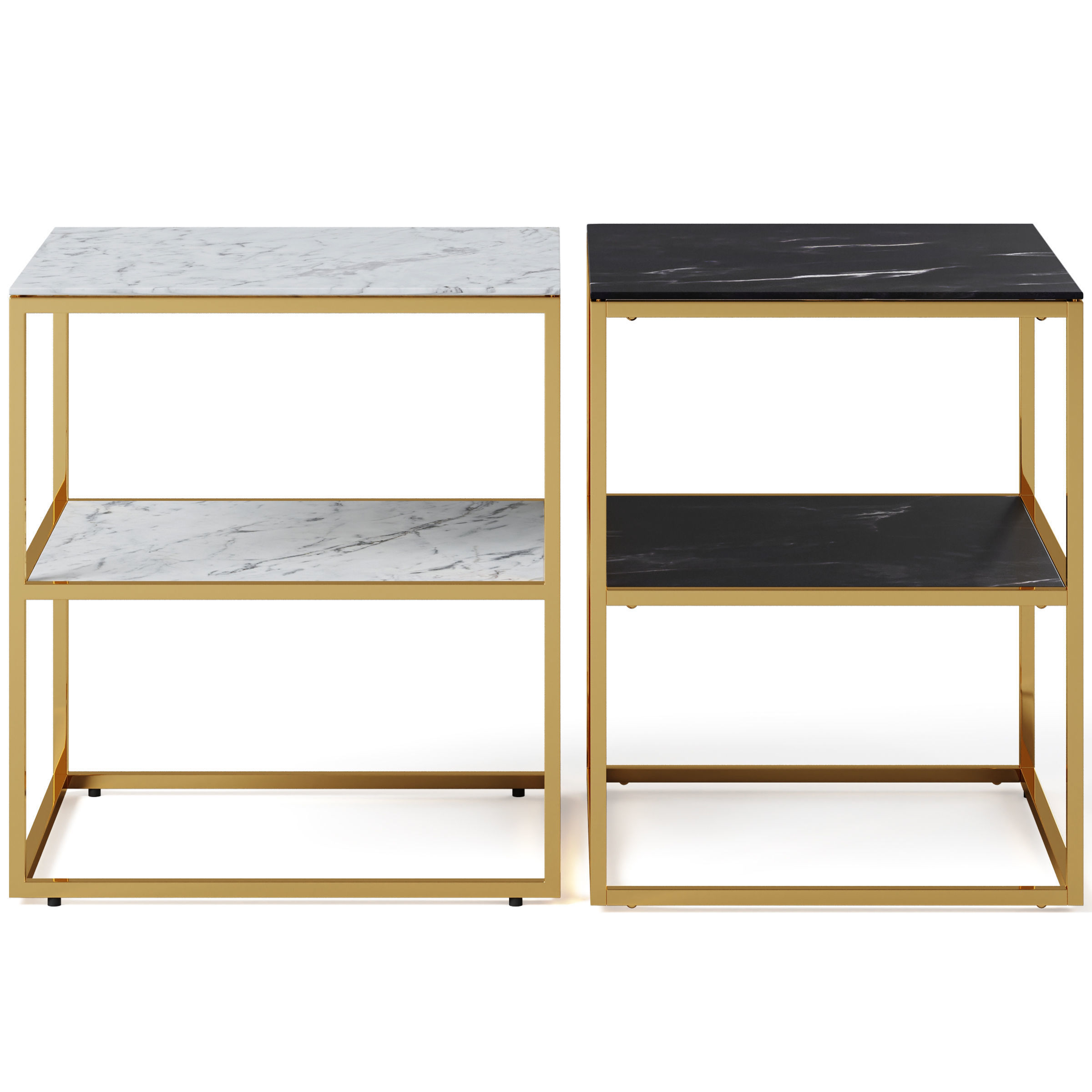 Bedside table Alisma by Actona 3D model_2