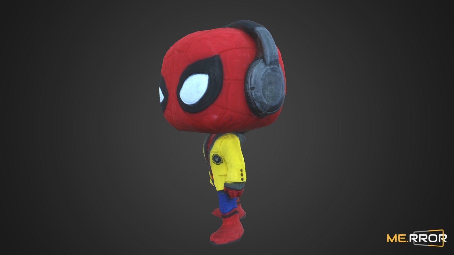 Game Ready Spiderman Figure Low-poly 3D model_1