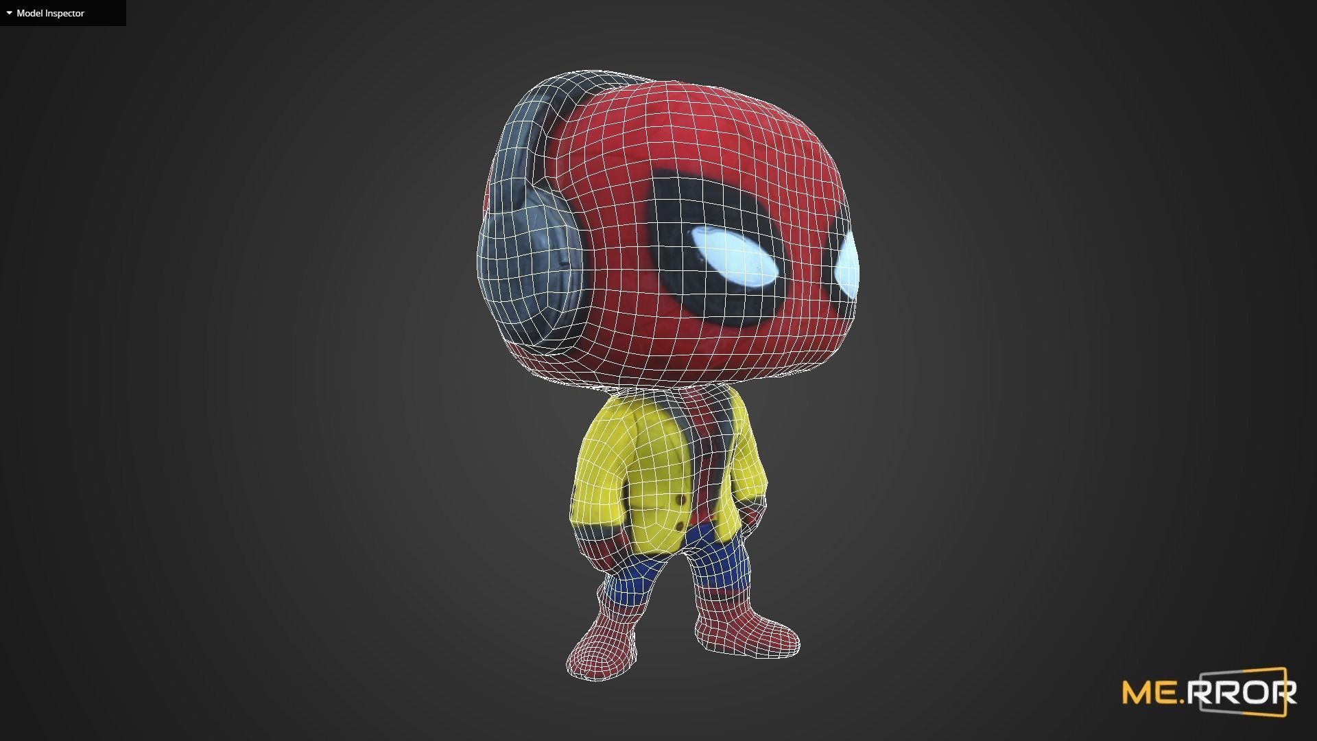 Game Ready Spiderman Figure Low-poly 3D model_13