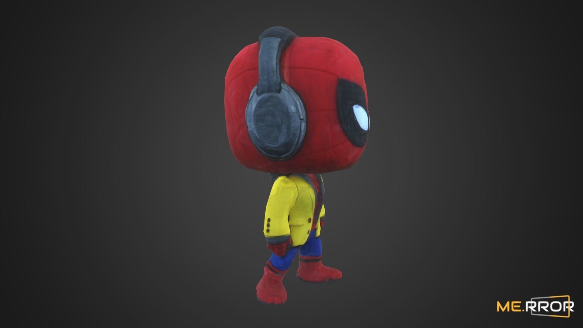 Game Ready Spiderman Figure Low-poly 3D model_3