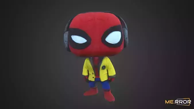 Game Ready Spiderman Figure Low-poly 3D model
