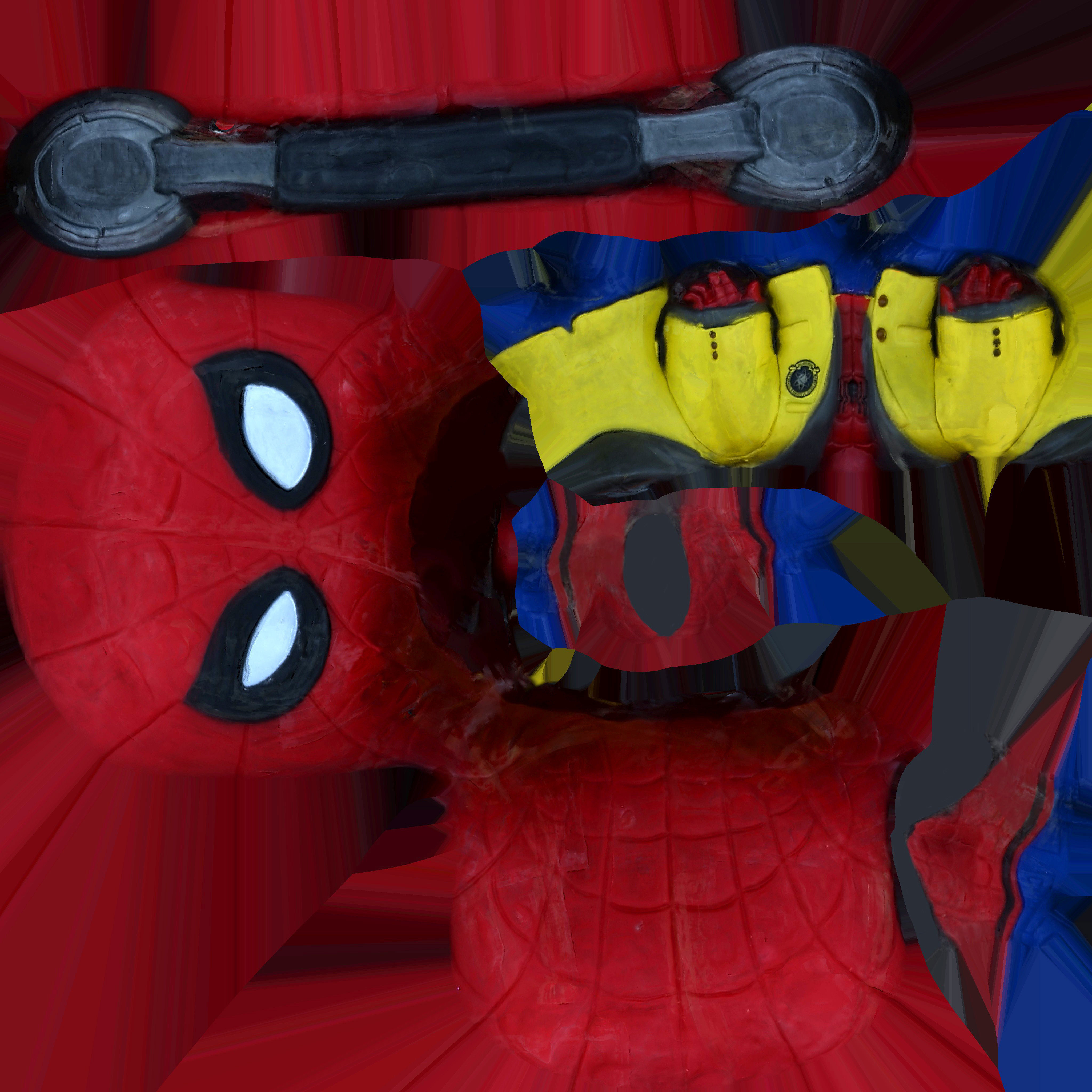 Game Ready Spiderman Figure Low-poly 3D model_14