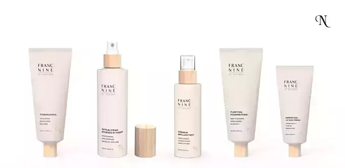 Cosmetic set skin care packaging design Free 3D model