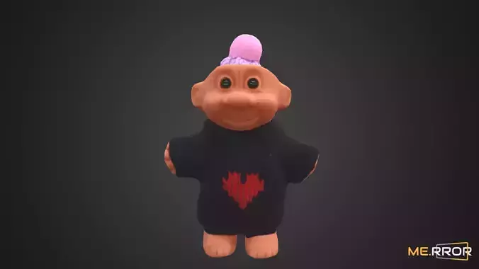 Game Ready Beanie Doll Low-poly 3D model