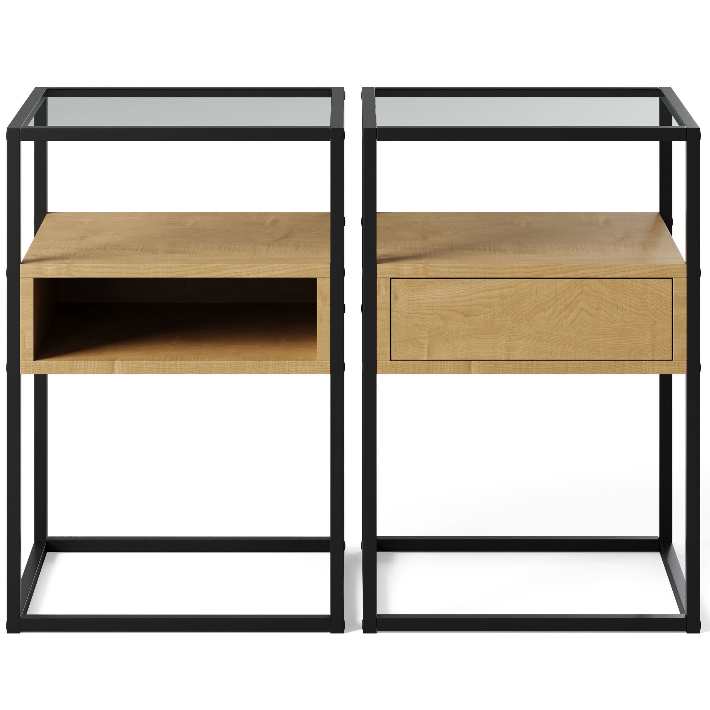 Bedside table Randolf by Actona 3D model_2