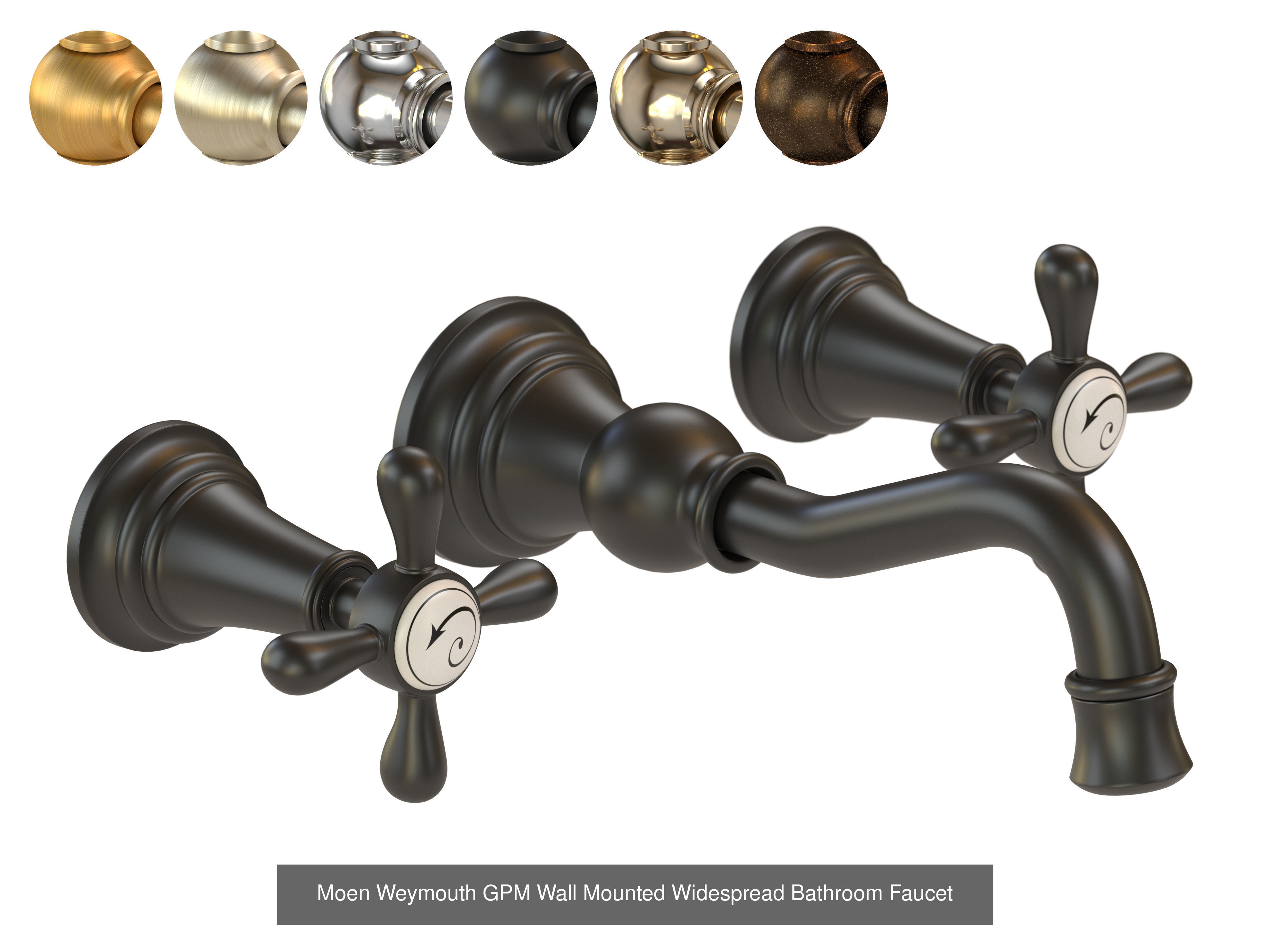 Collection of 4 Moen Weymouth faucet  in 6 material  _3