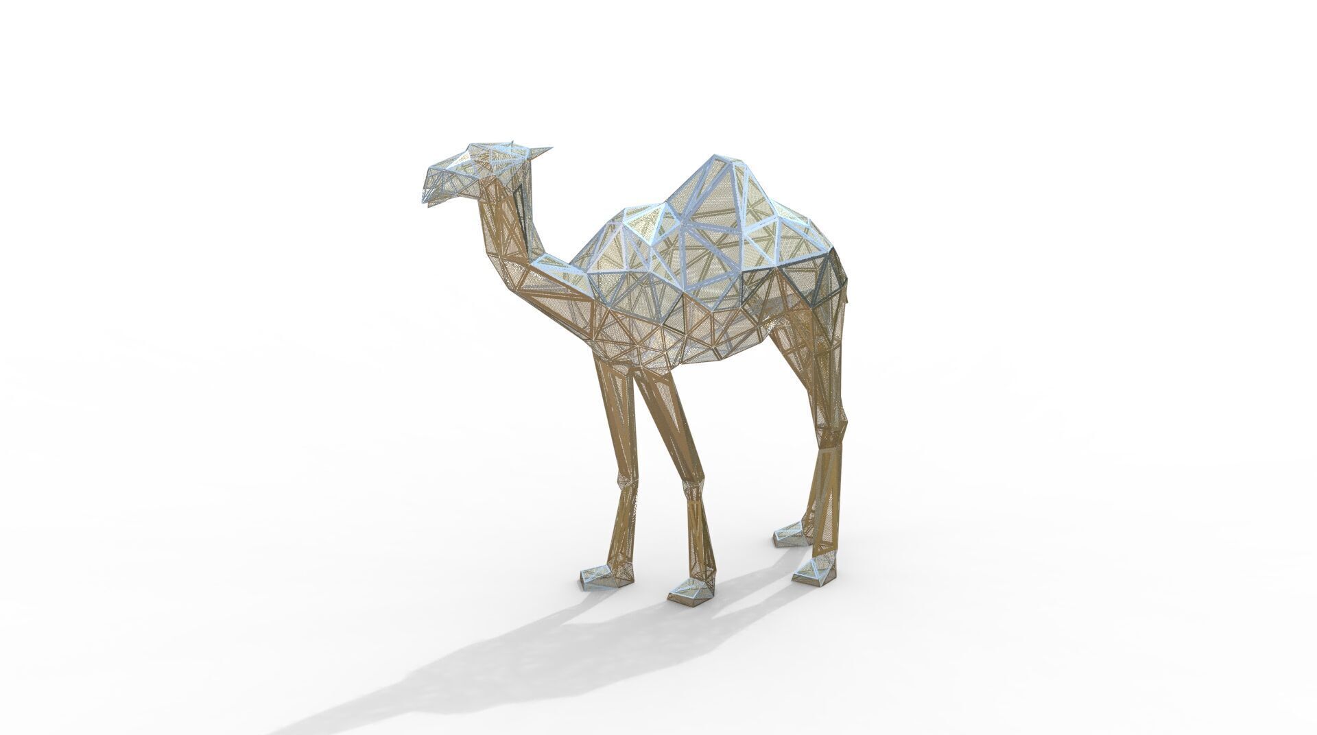 Camel Triangulated Model 3D model_3