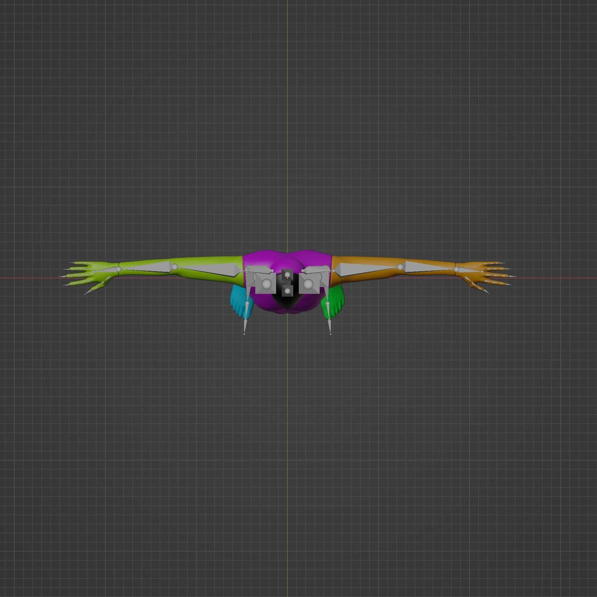 Mannequin Male character custom 3D model_8