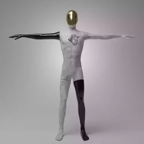 Mannequin Male character custom 3D model