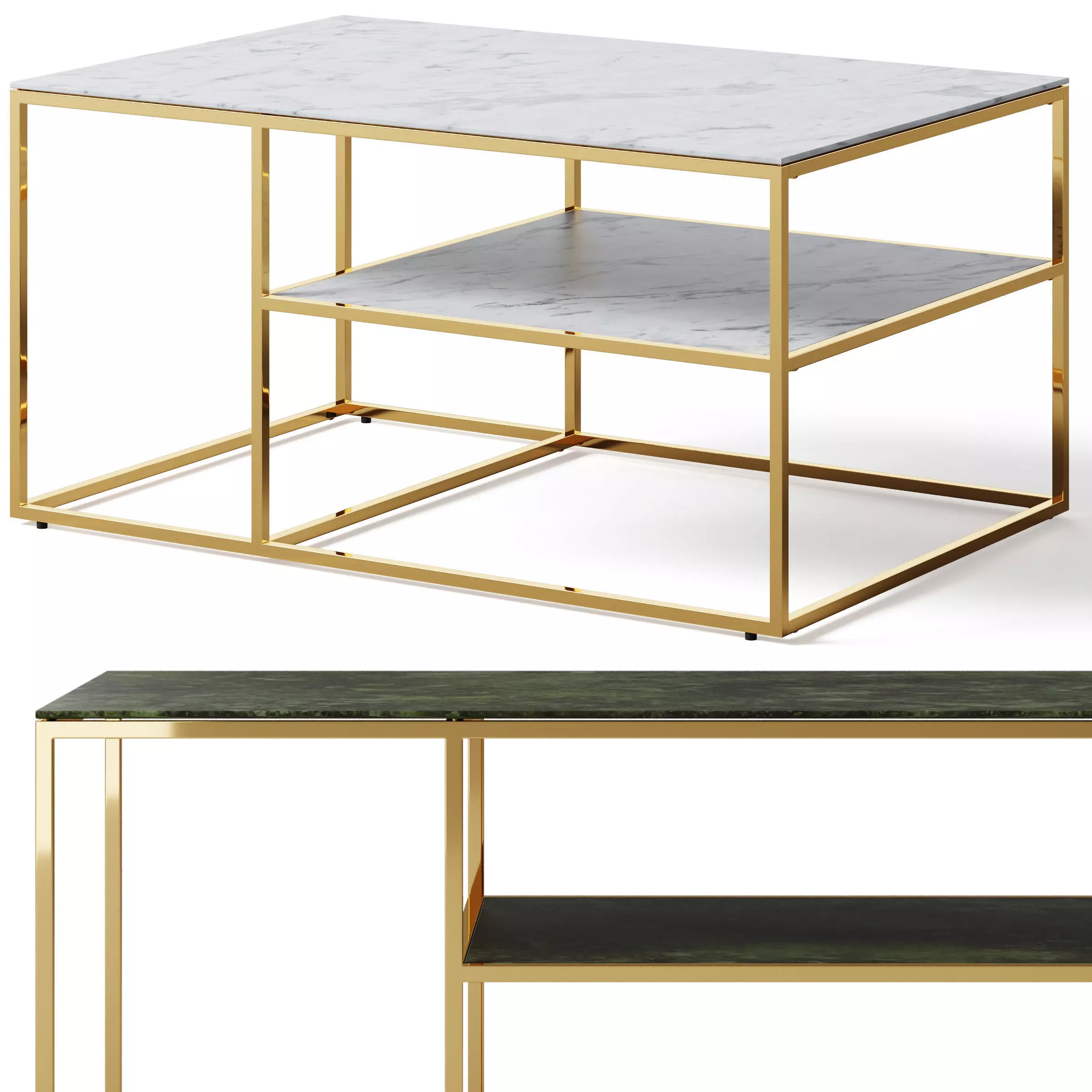 Coffee table Alisma by Actona 3D model_0