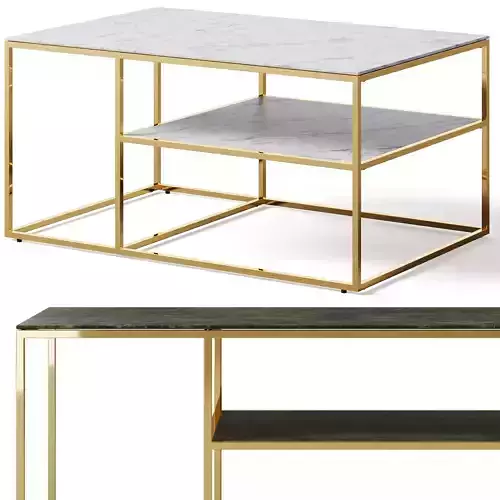 Coffee table Alisma by Actona 3D model