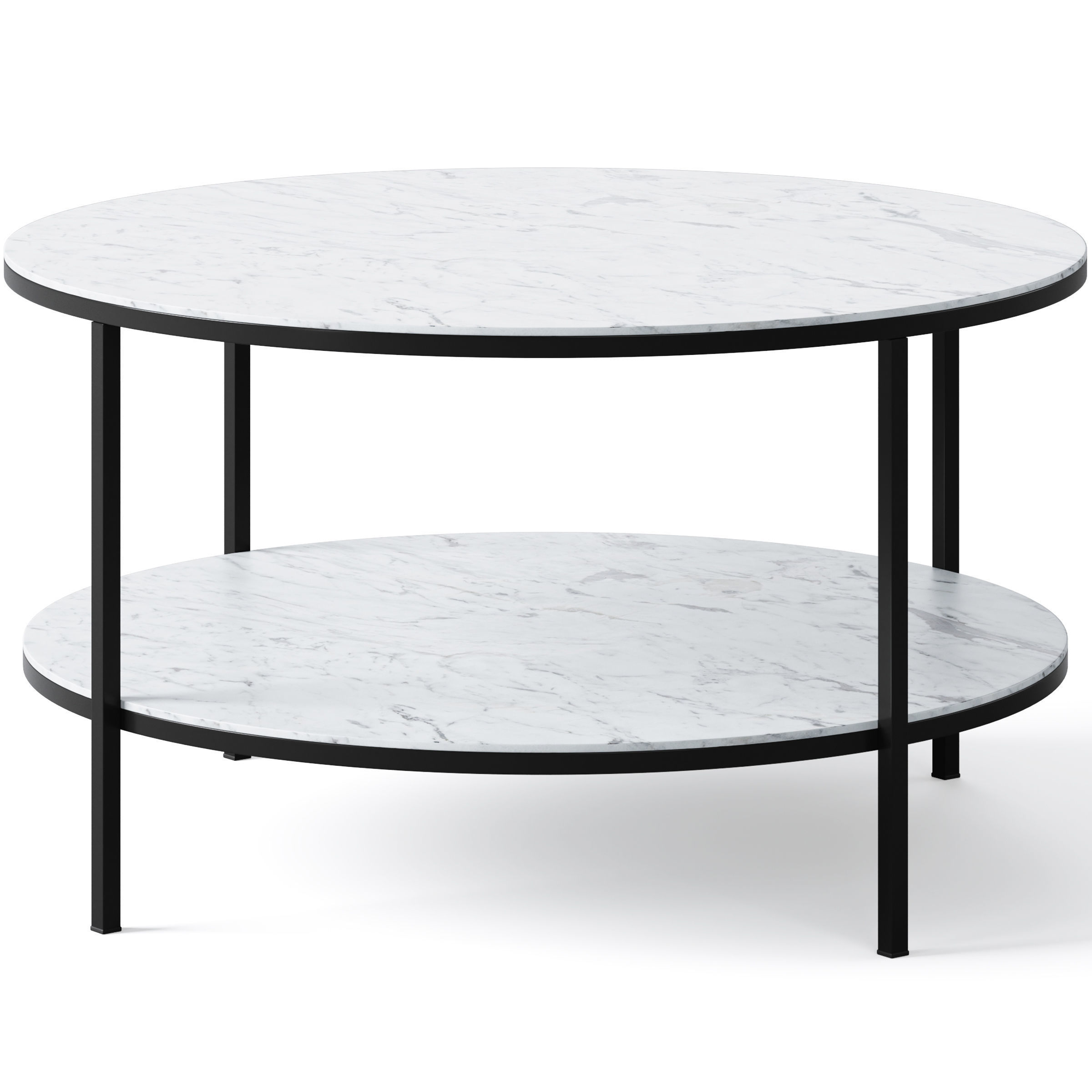 Coffee table round Alisma by Actona 3D model_3
