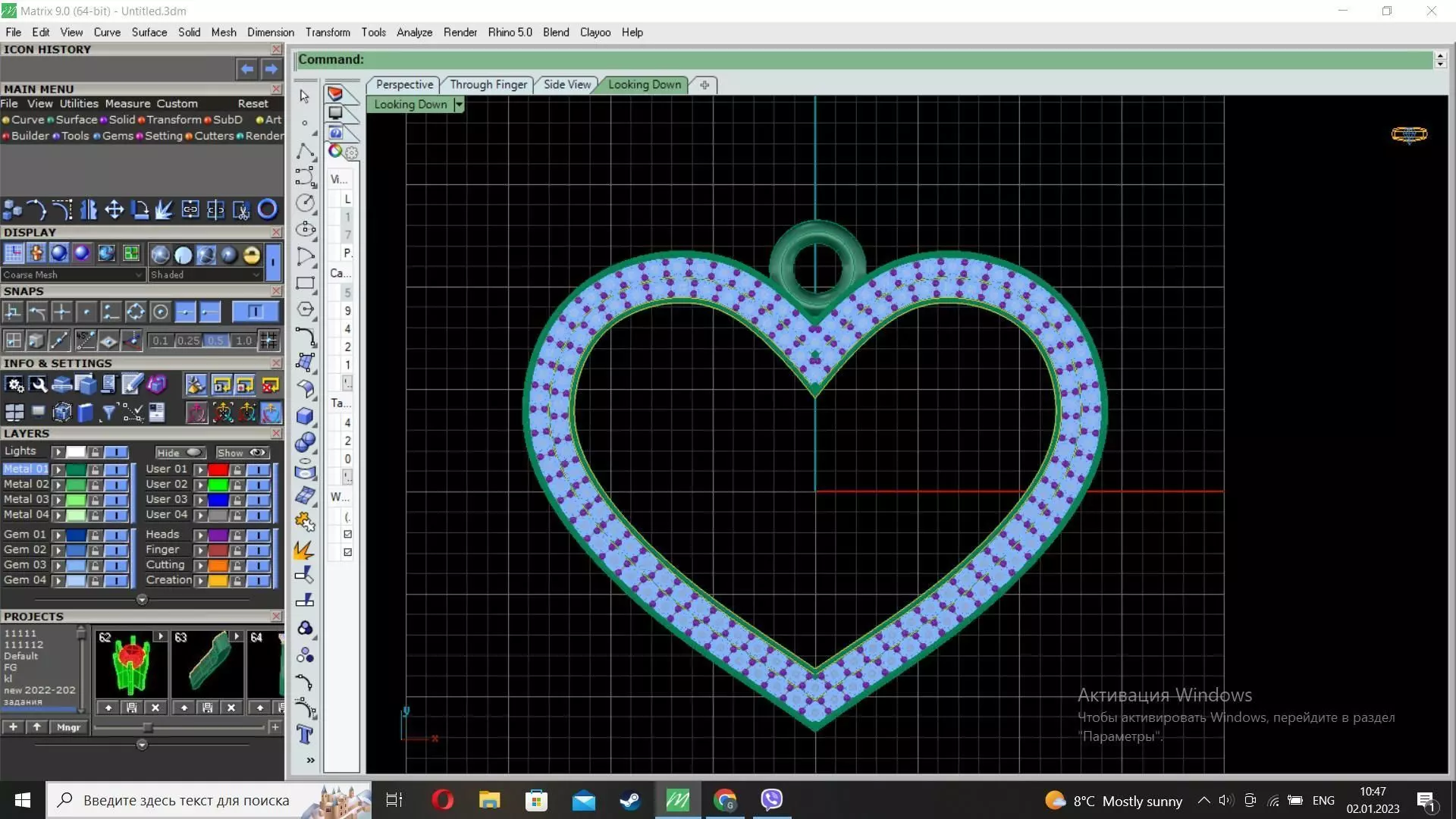 heart pendant Free 3D print model_0