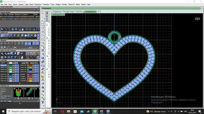 heart pendant Free 3D print model