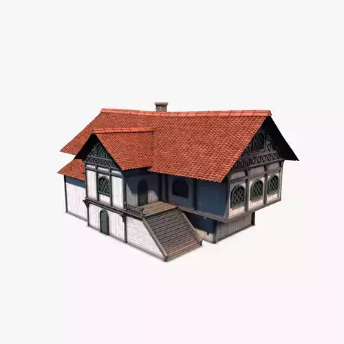 Cottage 03 Low-poly 3D model