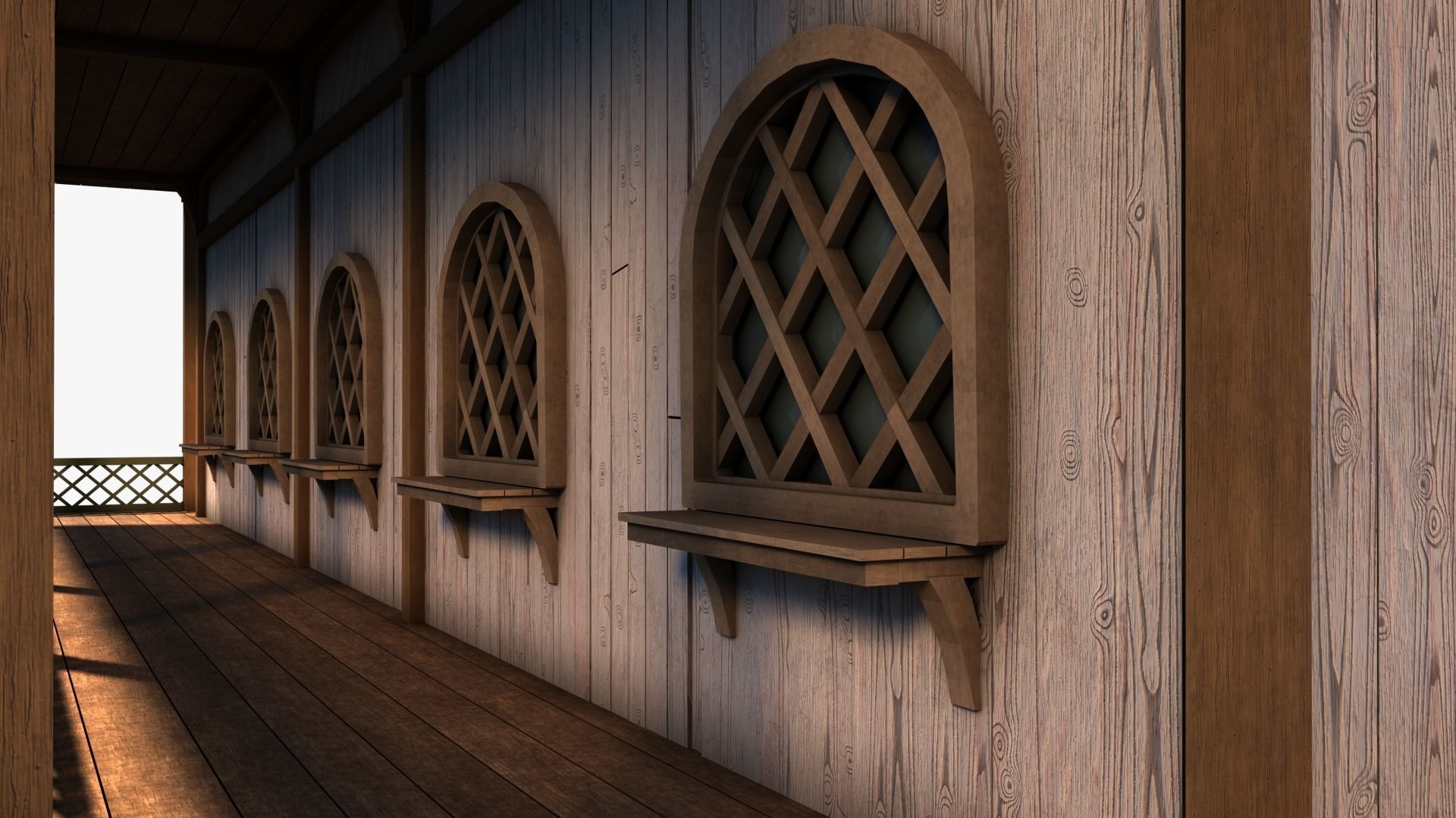 cottage 04 Low-poly 3D model_4