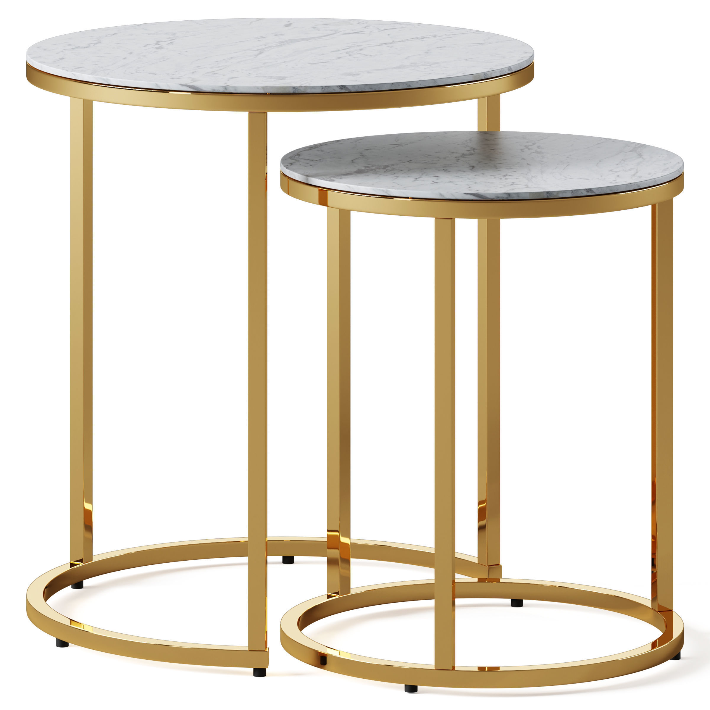 Alisma coffee tables by Actona 3D model_1