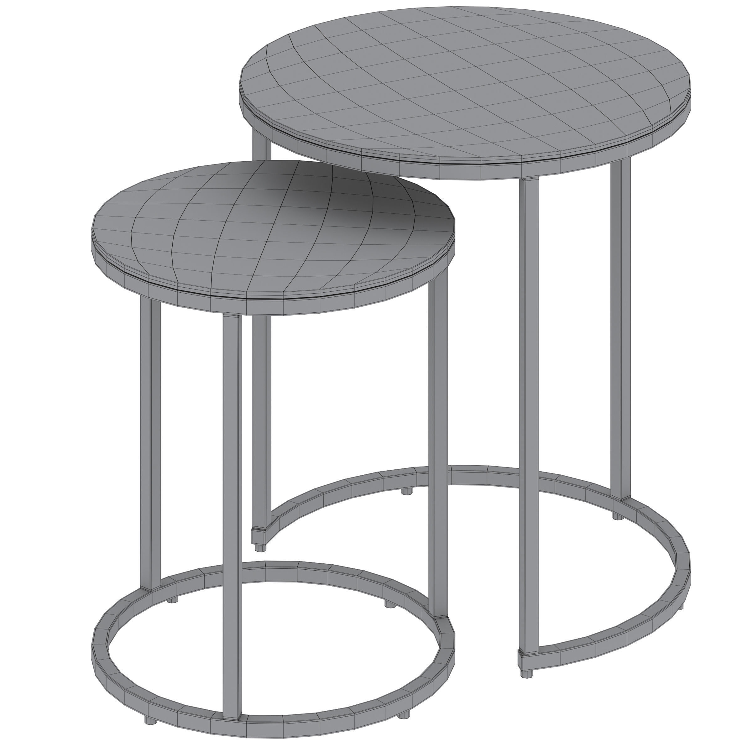 Alisma coffee tables by Actona 3D model_4