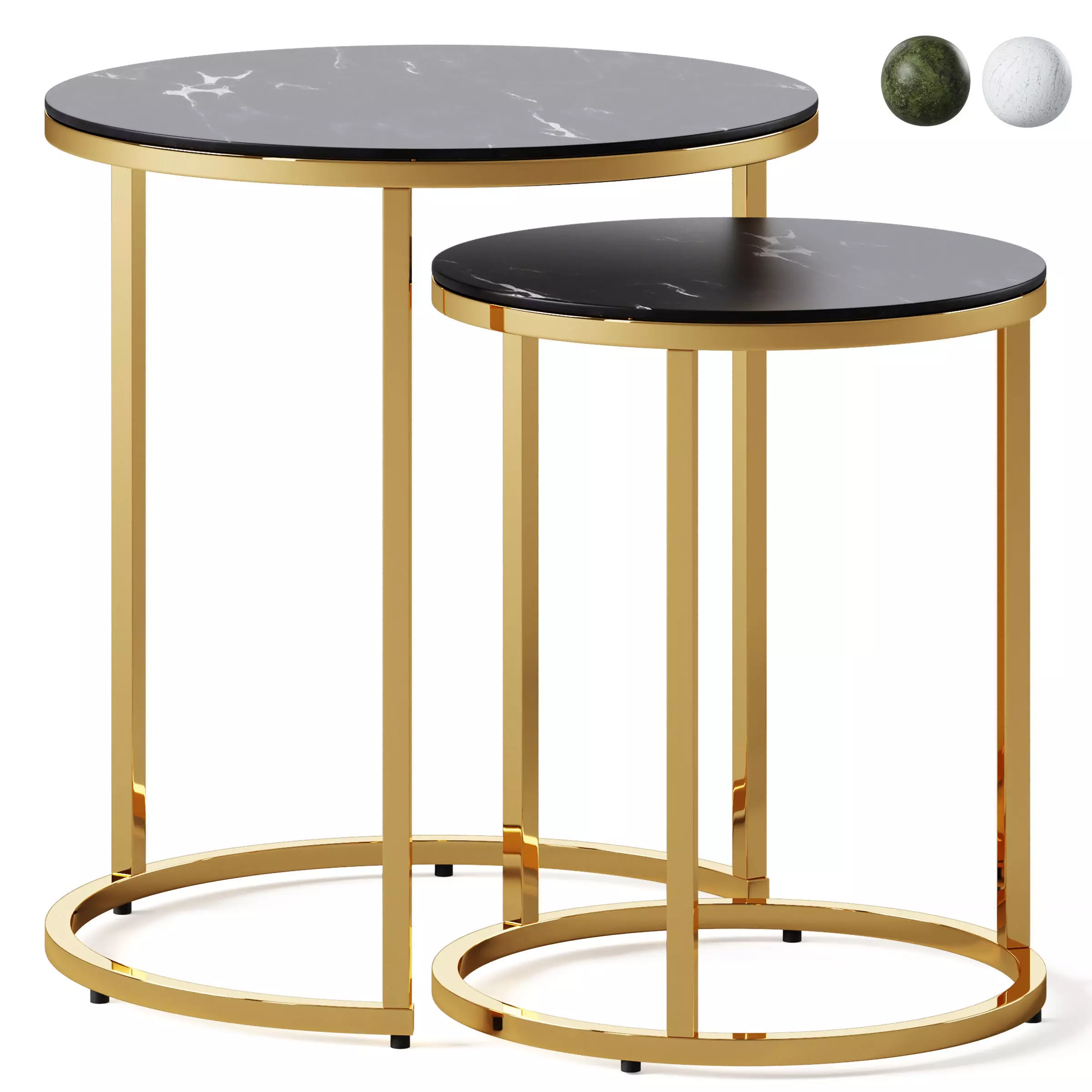 Alisma coffee tables by Actona 3D model_0