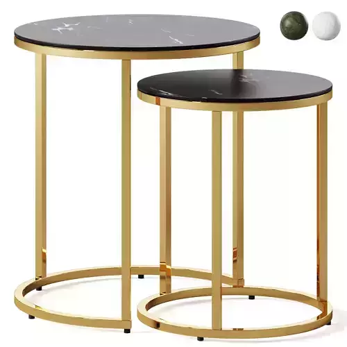 Alisma coffee tables by Actona 3D model
