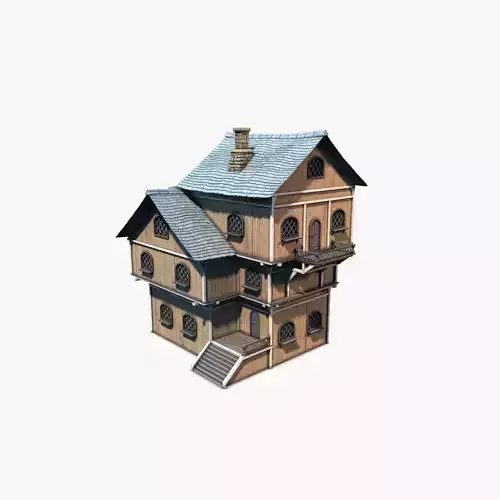 Cottage 05 Low-poly 3D model