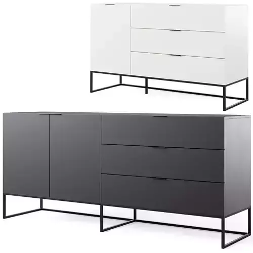 Chest of drawers Kobe by Actona 3D model