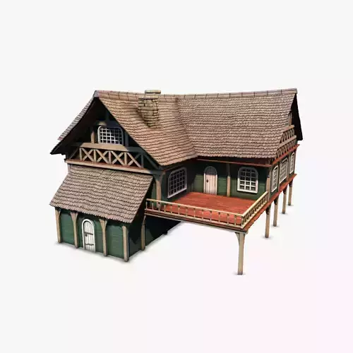 Cottage 06 Low-poly 3D model
