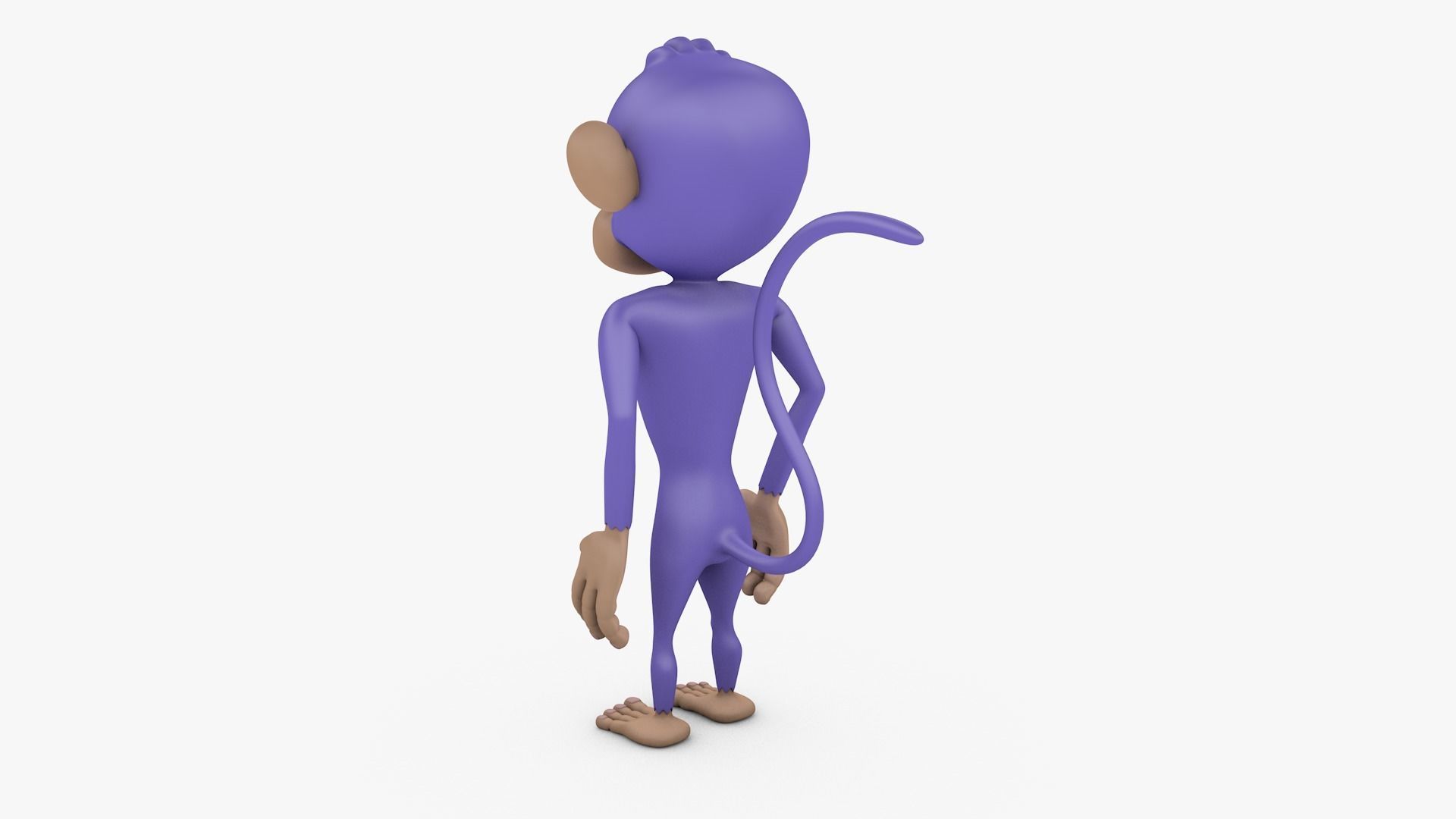 Monkey Cartoon Rig 3D 3D model rigged | CGTrader