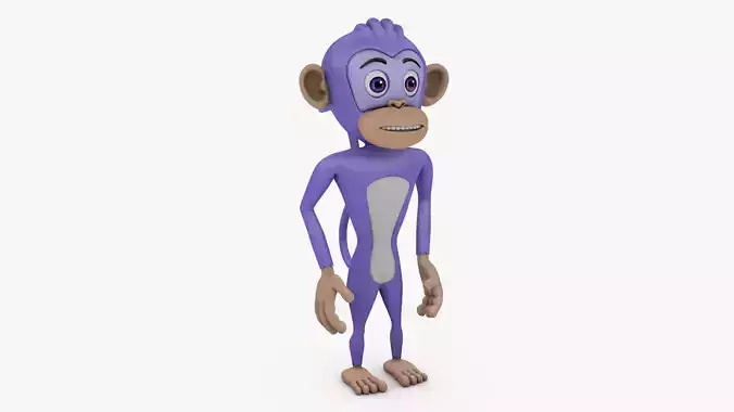 Monkey Cartoon Rig 3D