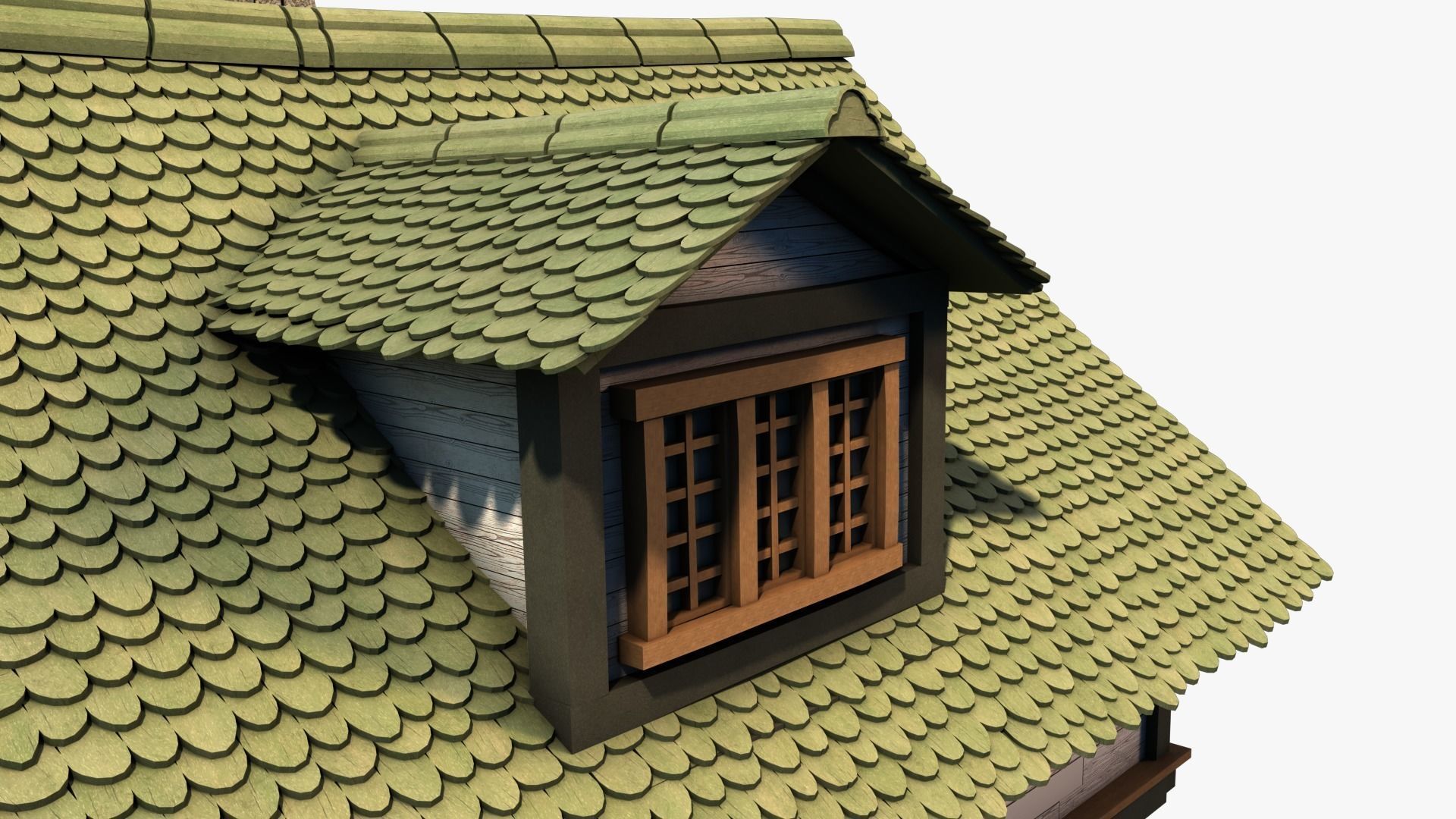 Cottage 10 Low-poly 3D model_4