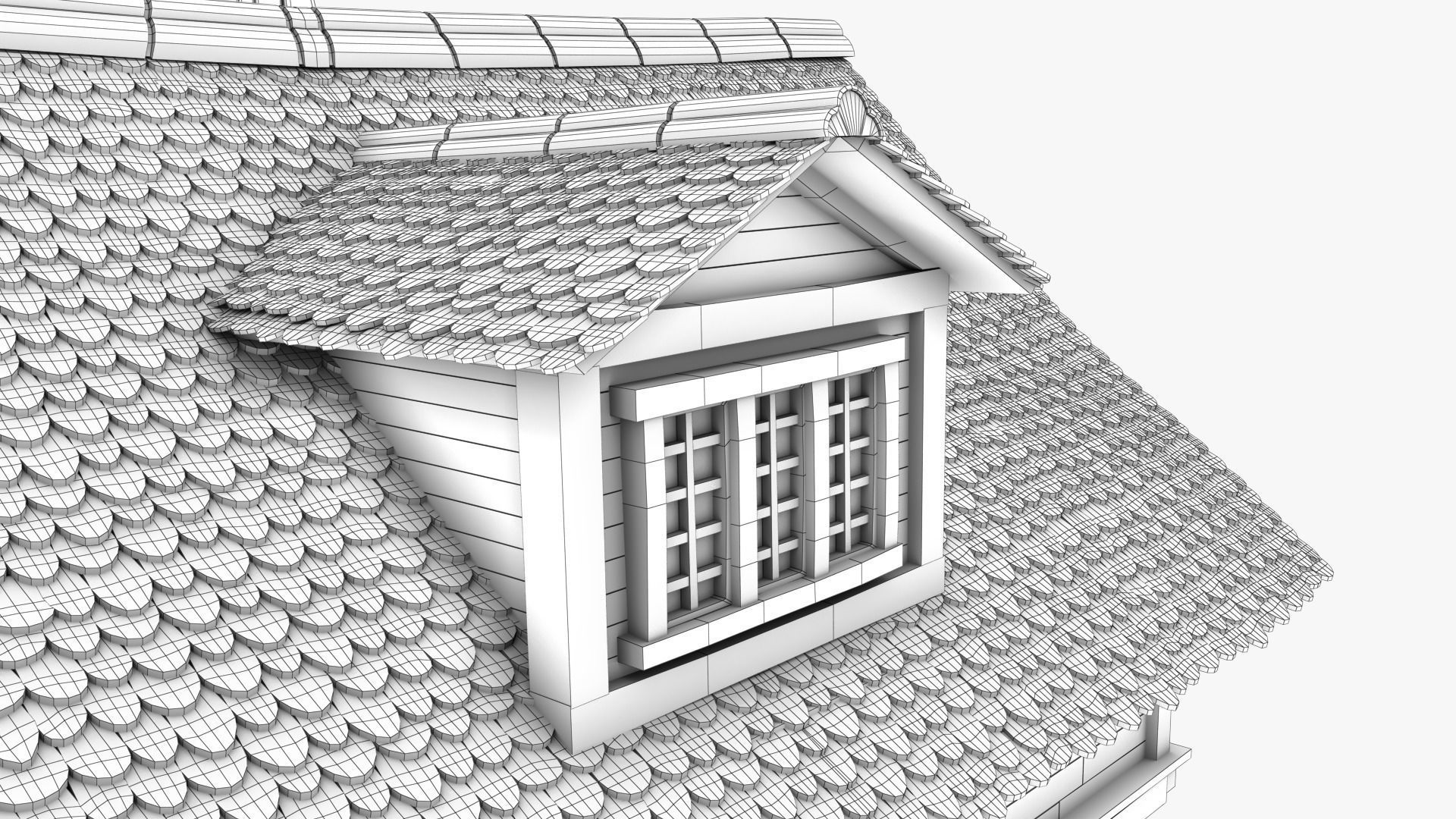Cottage 10 Low-poly 3D model_10