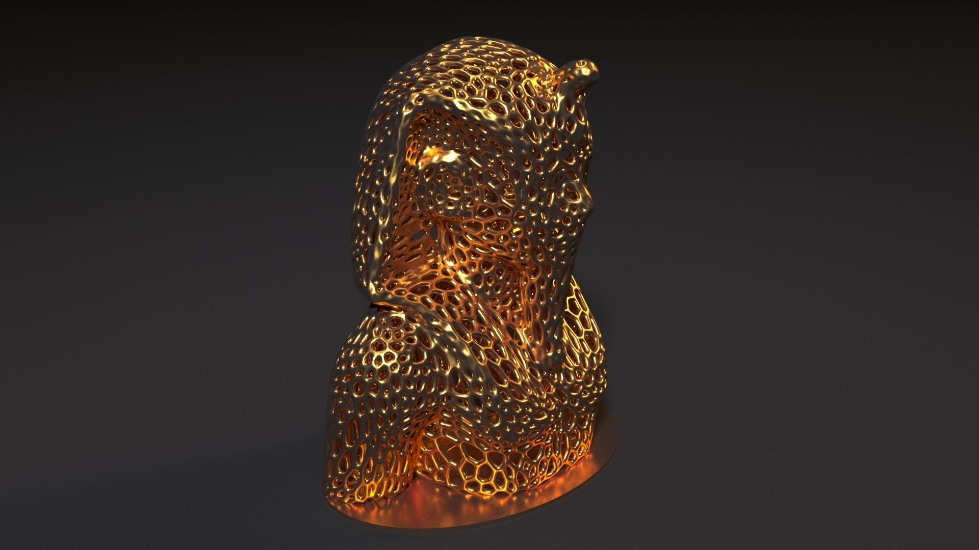 Tutankhamun Statue 3D print model_7