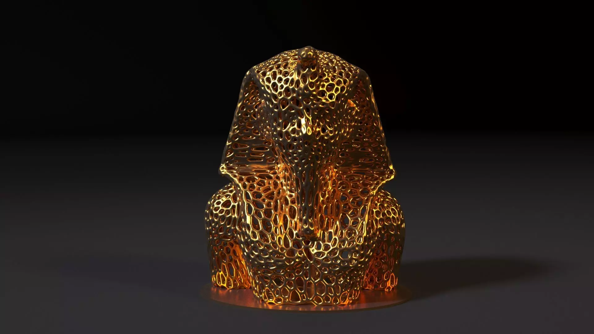 Tutankhamun Statue 3D print model_0