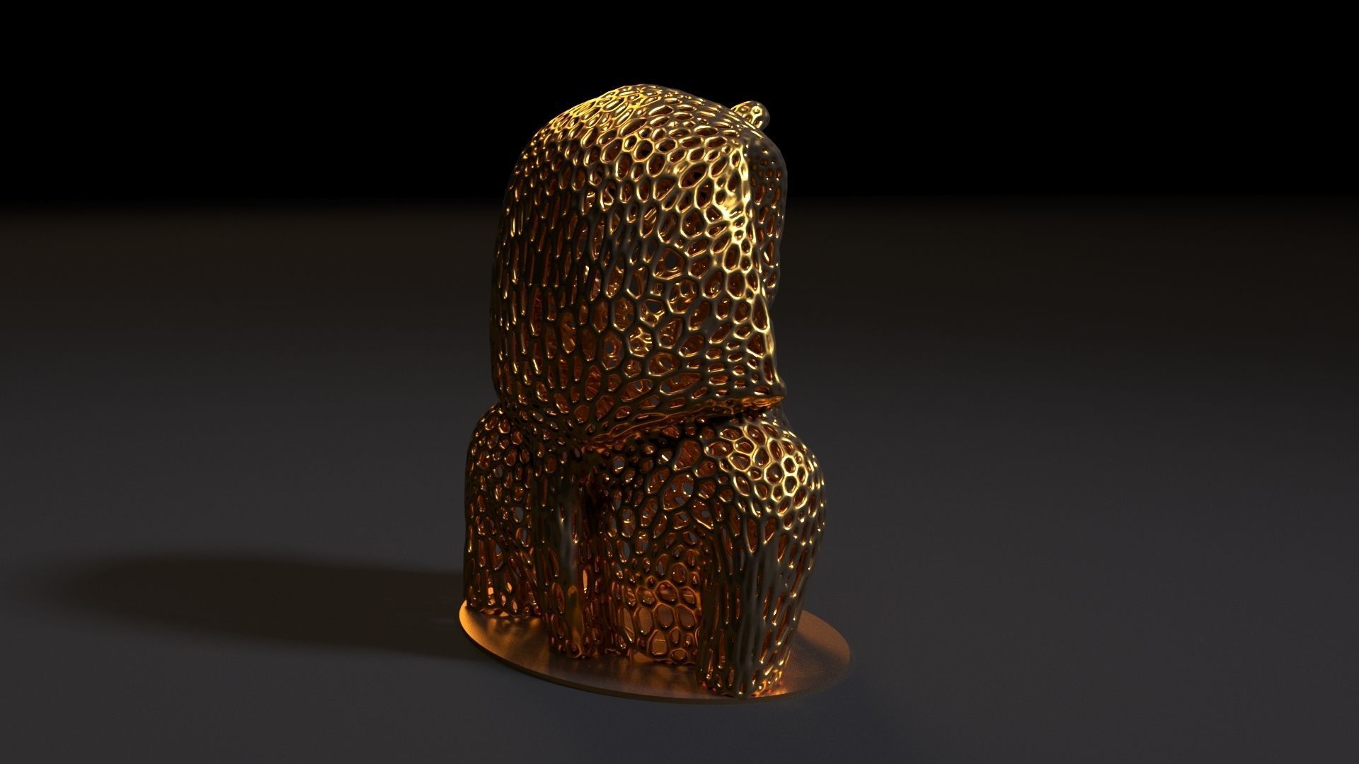 Tutankhamun Statue 3D print model_5